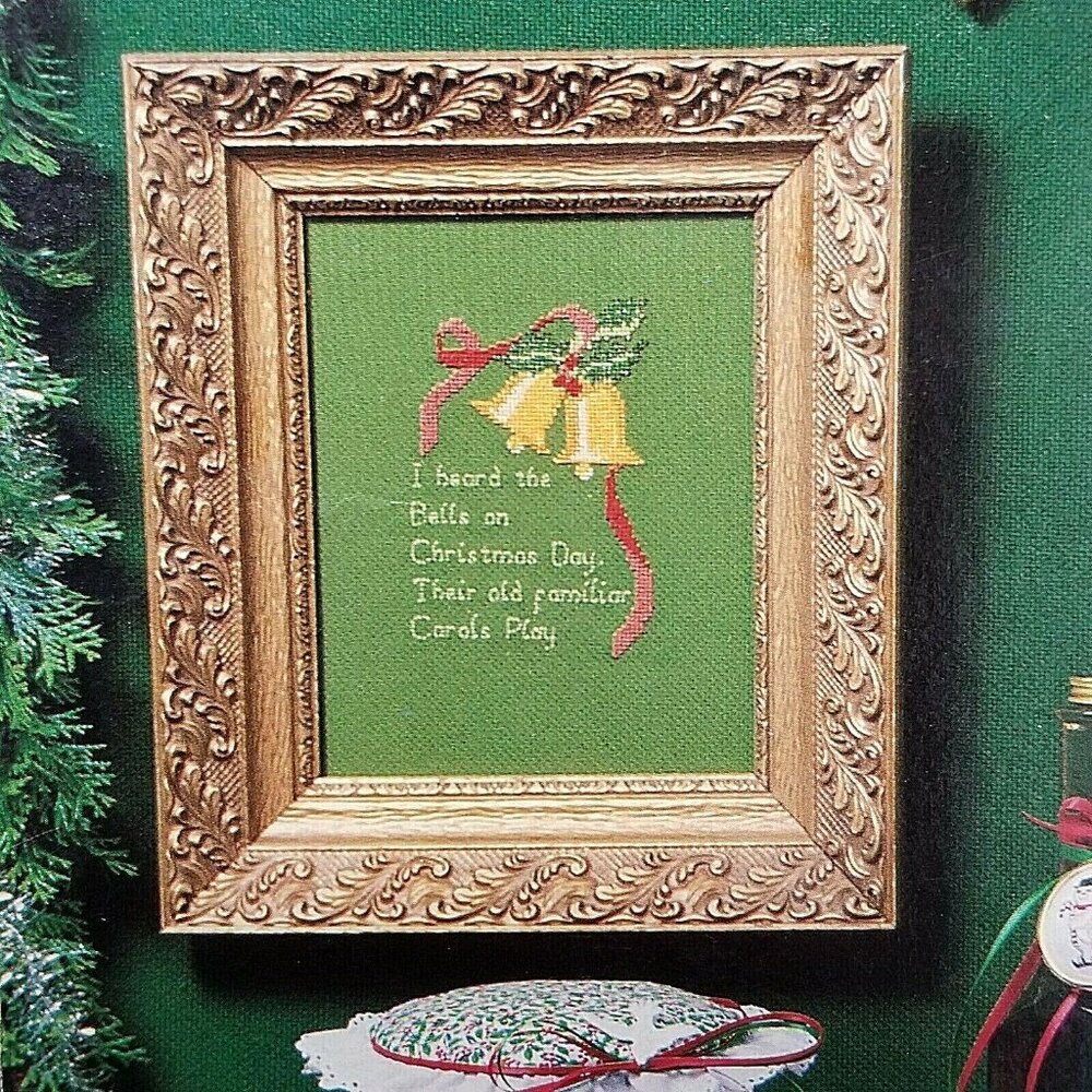 2 Cross Stitch Books Christmas Carols & Something Special in Plaids and Monogram - Picture 9 of 11
